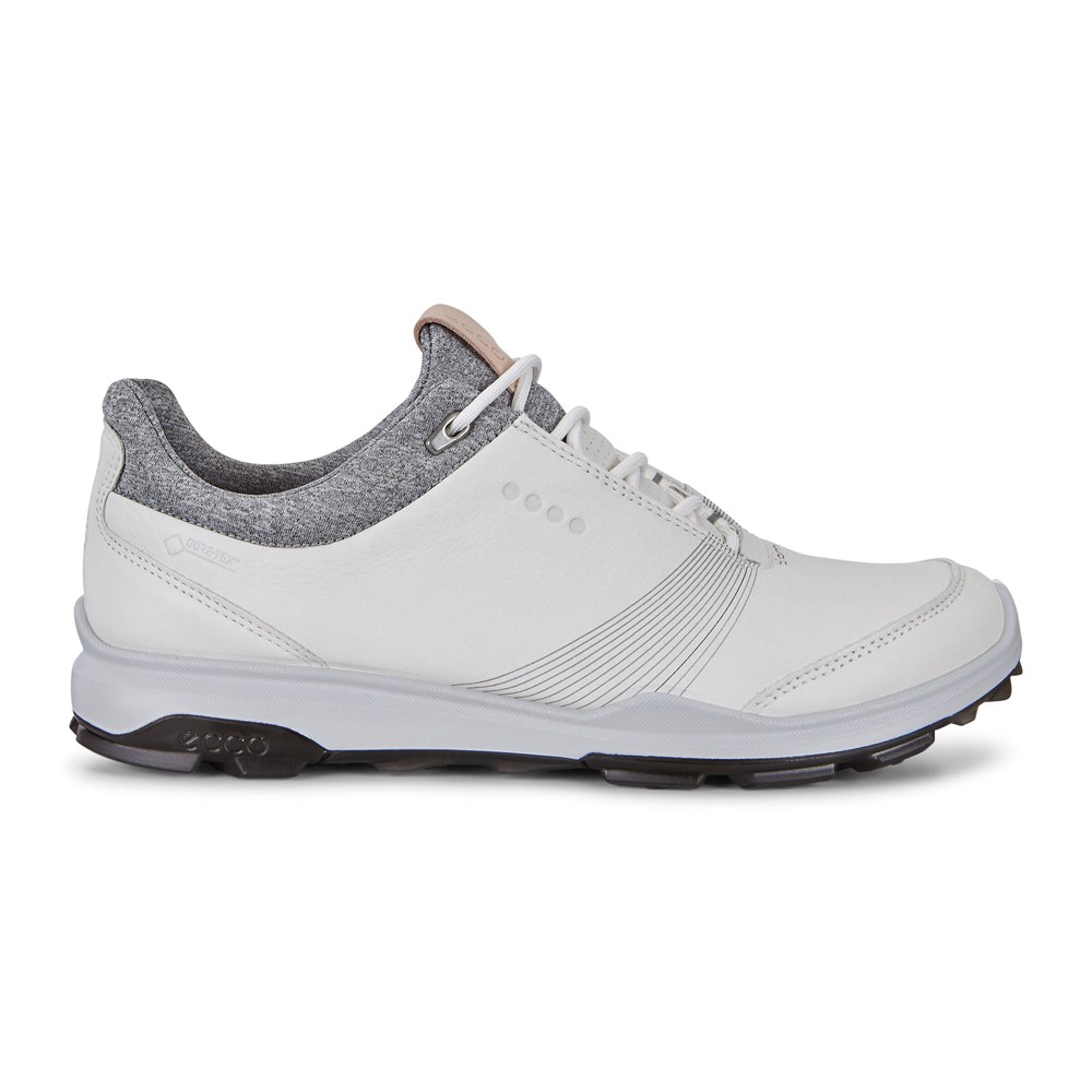 ECCO Womens Golf Shoes White - Biom Hybrid 3 Gtx - OYP-941835